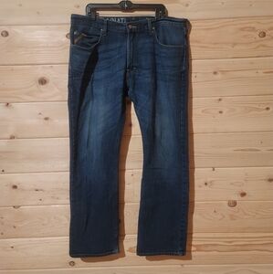 Ariat Jeans Men's M4 Low Rise Boot Cut Medium Wash Denim Western Work Size 38x34